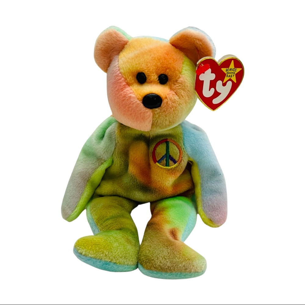 Ty Beanie Baby “Peace” - RARE & RETIRED - Multiple Tag Errors